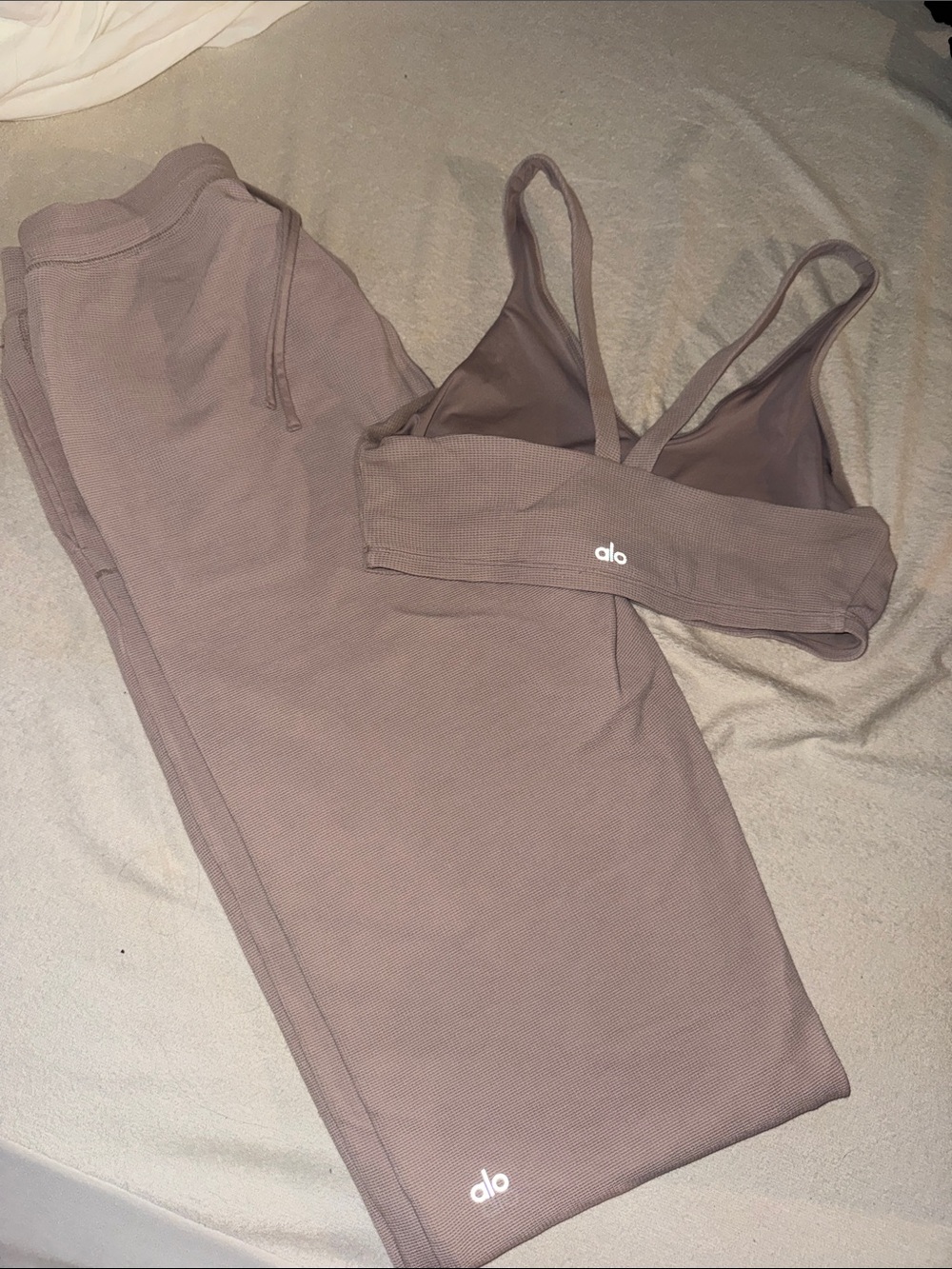 ALO Yoga SET Women Ribbed in Mauve